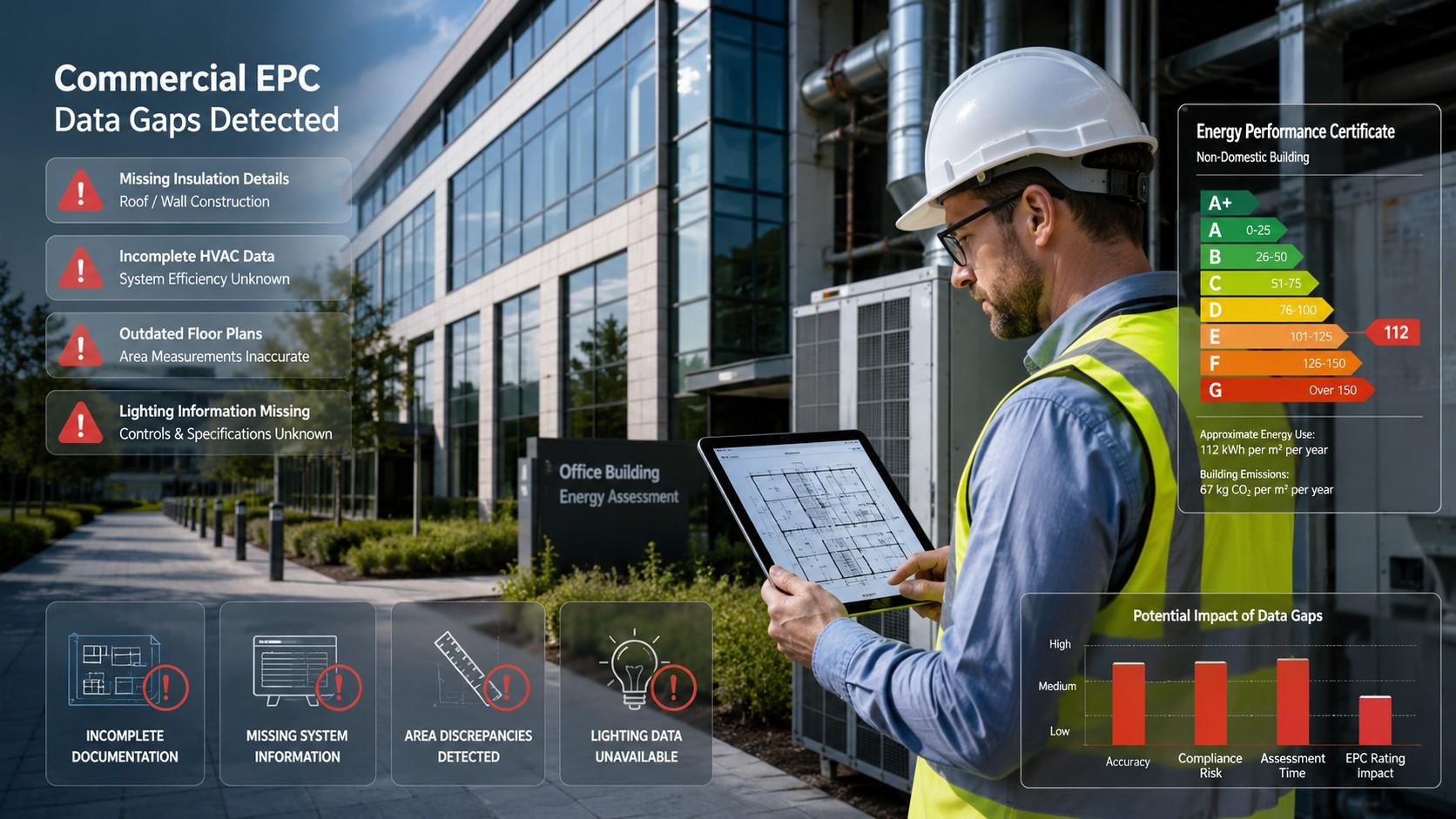Common Data Gaps That Delay Commercial EPC Certification in UK Buildings